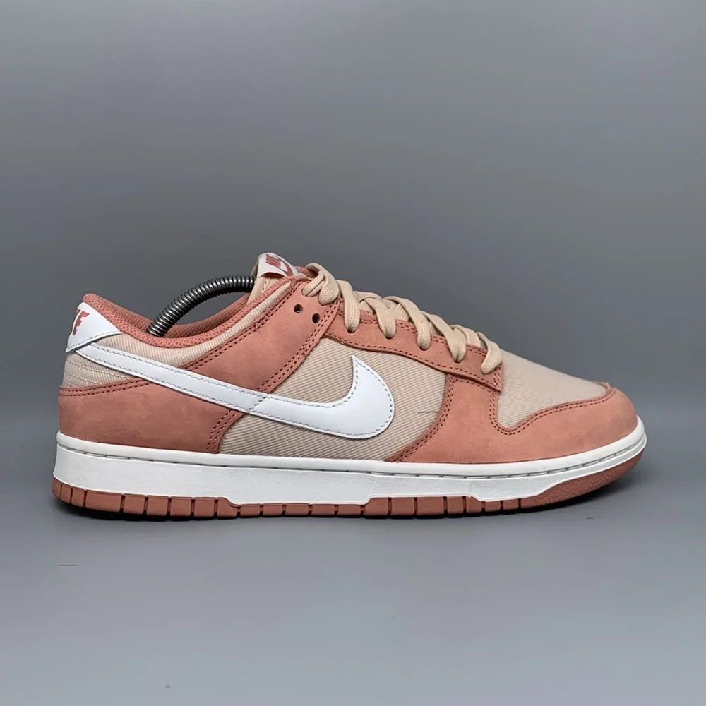 Nike Dunk Low Retro PRM Red Stardust‎ Shoes FB8895-601 Men's Sz 10.5